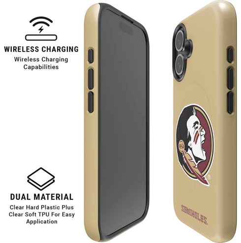 Florida State FSU Seminoles Logo iPhone 16 Plus Magsafe Impact Case